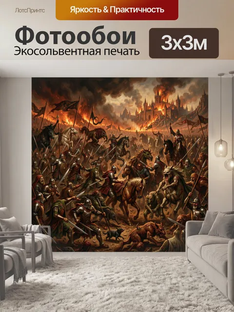 300 × 300 см · Экосольвентная печать