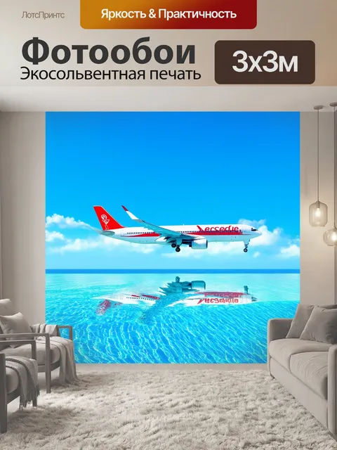 Фотообои пассажирский самолет
