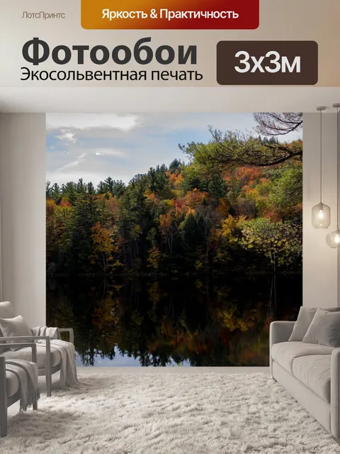 Фотообои Отражение цвета осени