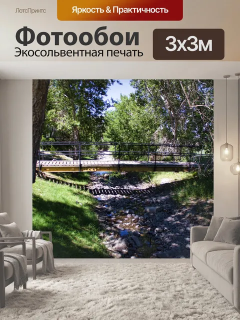 Фотообои Мост через ручей