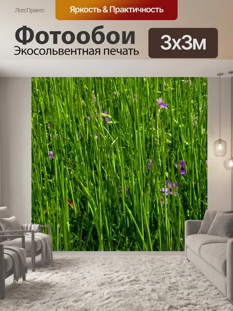 Фотообои Трава и цветы