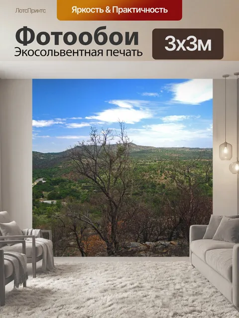 Фотообои вид на долину с крокодиловой рекой