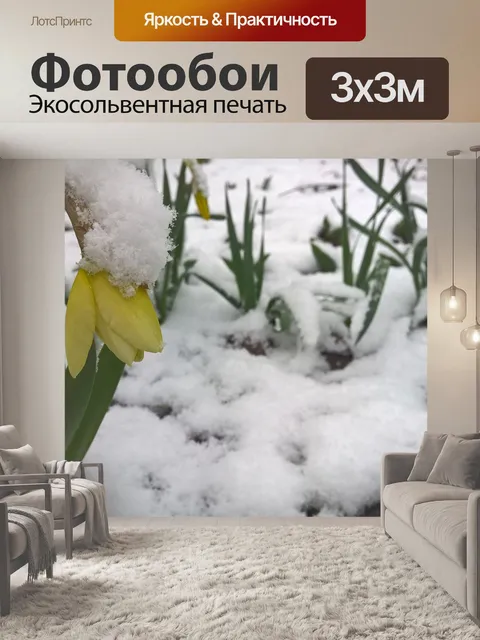 Фотообои Снег