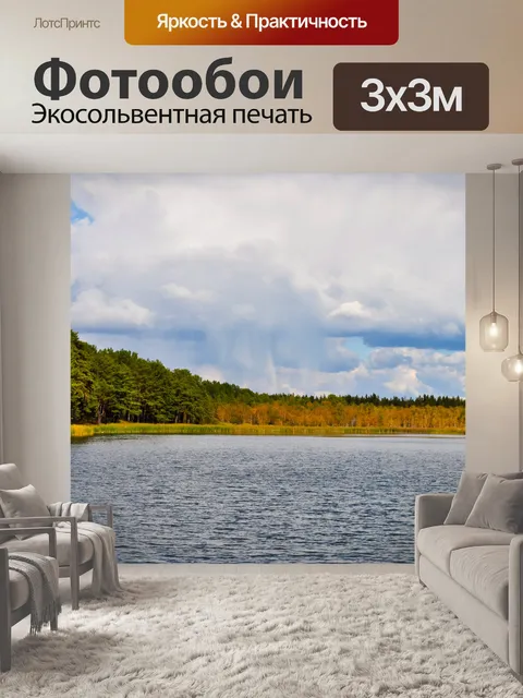 Фотообои Лес пошел дождь