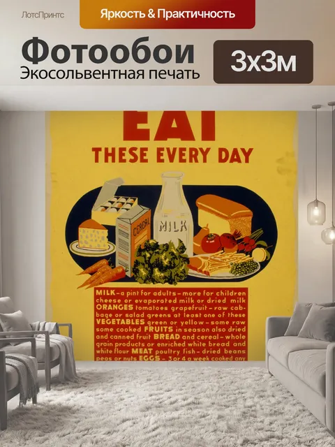Фотообои Урожай Плакат еды