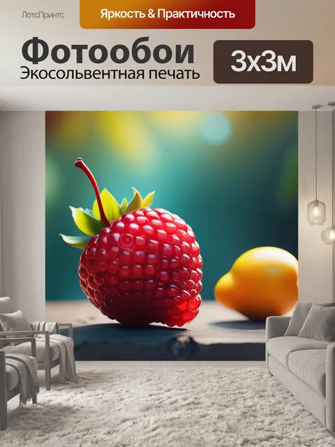 Фотообои с фруктами минимал