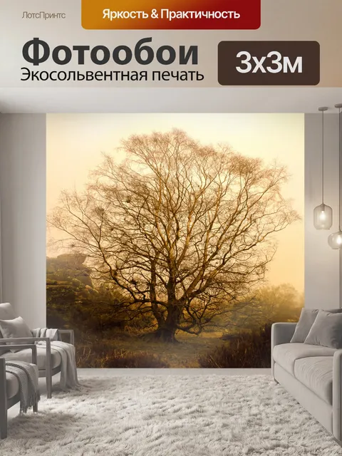 Фотообои Дерево и туман
