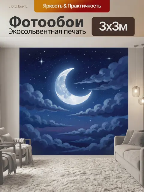 300 × 300 см · Экосольвентная печать