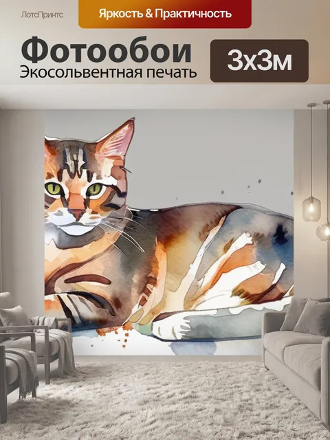 Фотообои кот кошка