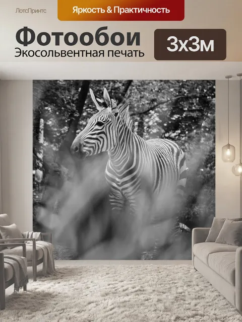 Фотообои Зебра