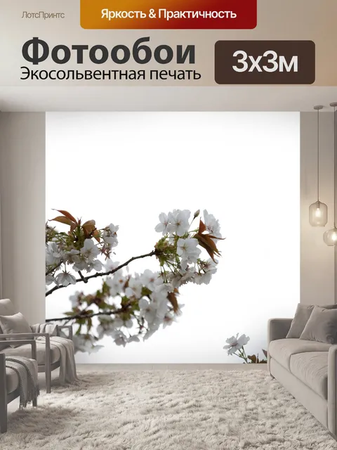 Фотообои Цветы на ветке