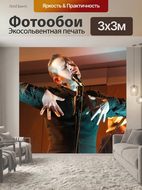 Фотообои Певец