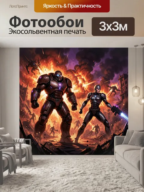 300 × 300 см · Экосольвентная печать