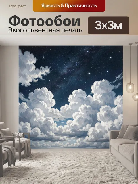300 × 300 см · Экосольвентная печать
