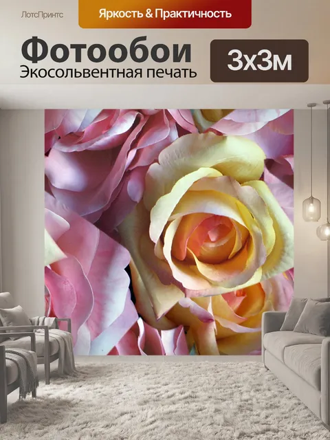 Фотообои Разноцветные Розы