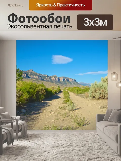 Фотообои Dirt Road в горах