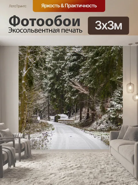 Фотообои Зимний пейзаж