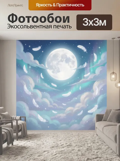 300 × 300 см · Экосольвентная печать
