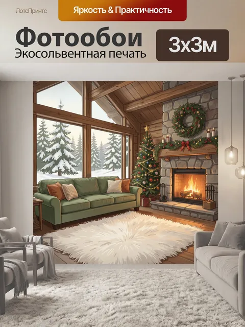 300 × 300 см · Экосольвентная печать