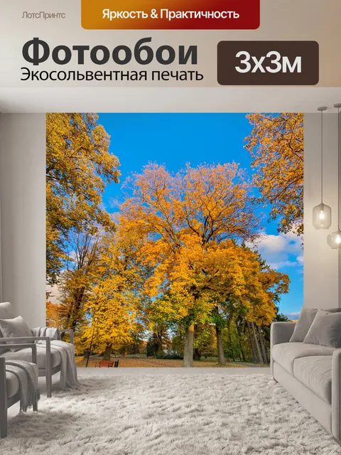 Фотообои Осеннее дерево в парке