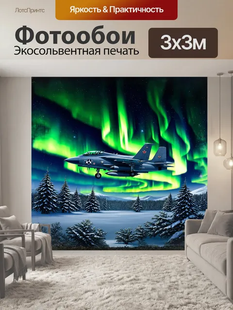 Фотообои величественный военный самолет