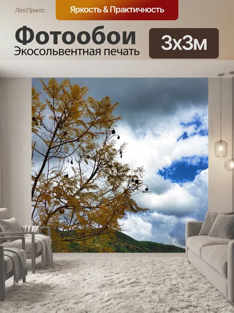 Фотообои Дерево и облака