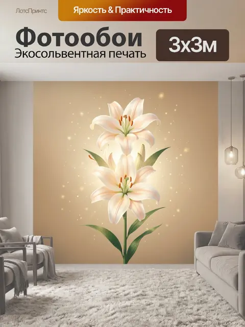 300 × 300 см · Экосольвентная печать