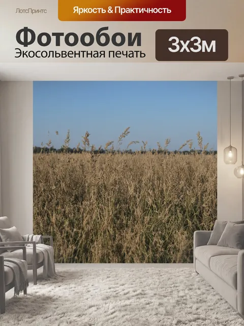 Фотообои golden skies: a horizon filled with golden clouds at sunset, casting a warm glow over the landscape