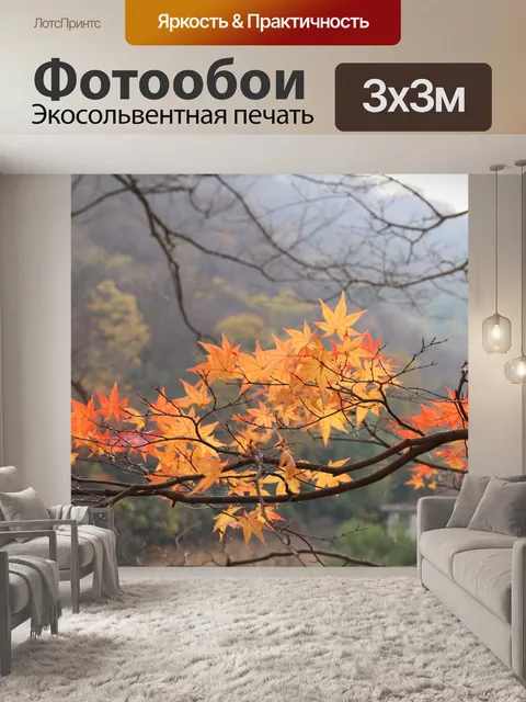Фотообои Осенние листья