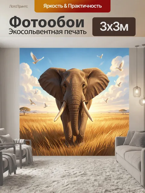 300 × 300 см · Экосольвентная печать