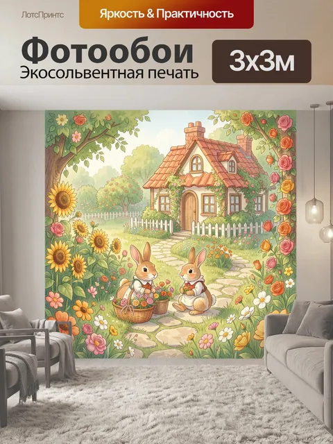 300 × 300 см · Экосольвентная печать